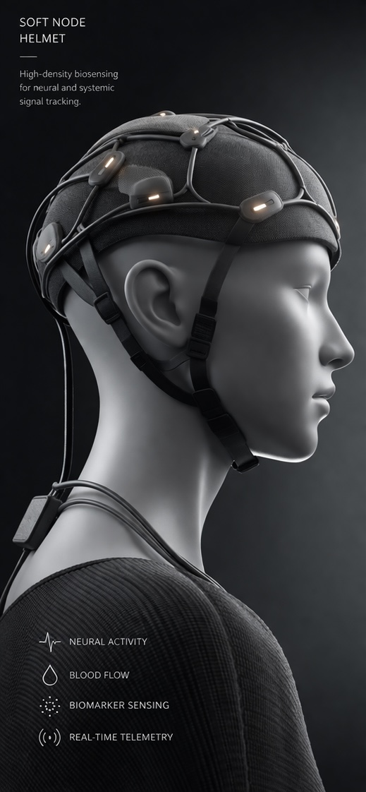 Soft Node Helmet concept rendering